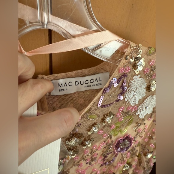 Mac Duggal Sequin Floral Dress - Picture 8 of 8